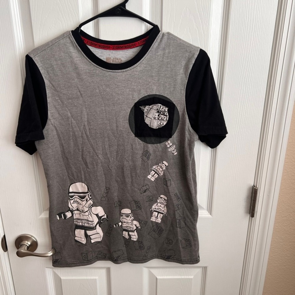 Star Wars Stormtrooper Lego Boys Graphic T-Shirt Short Sleeve Kids Size‎ xl